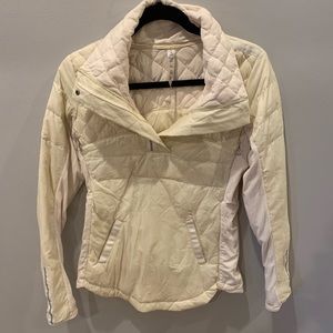 Lulu lemon cream down quilted jacket